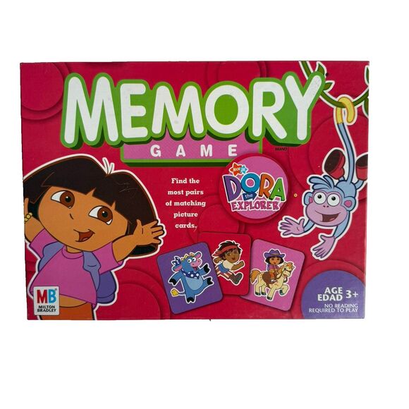 Y2K Dora the Explorer Memory Game Milton Bradley Age 3+ Family Fun Gift Nick Jr. - Picture 2 of 4